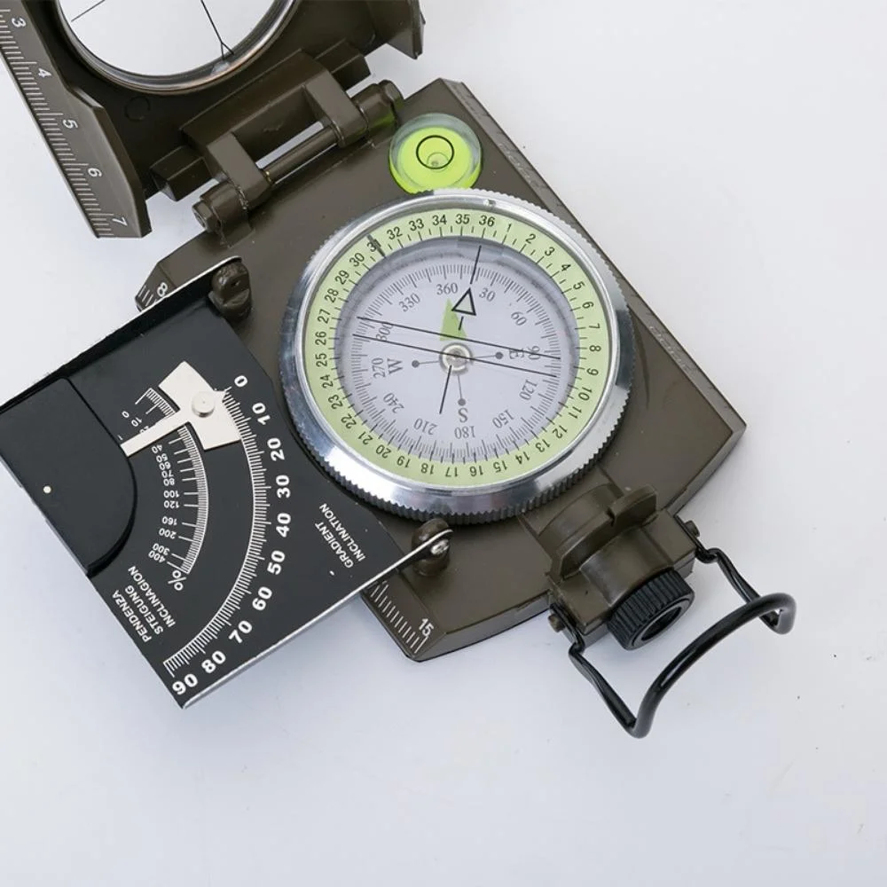 Camping Hiking Multifunction Military Army style Sighting Compass with Inclinometer Wyz21823